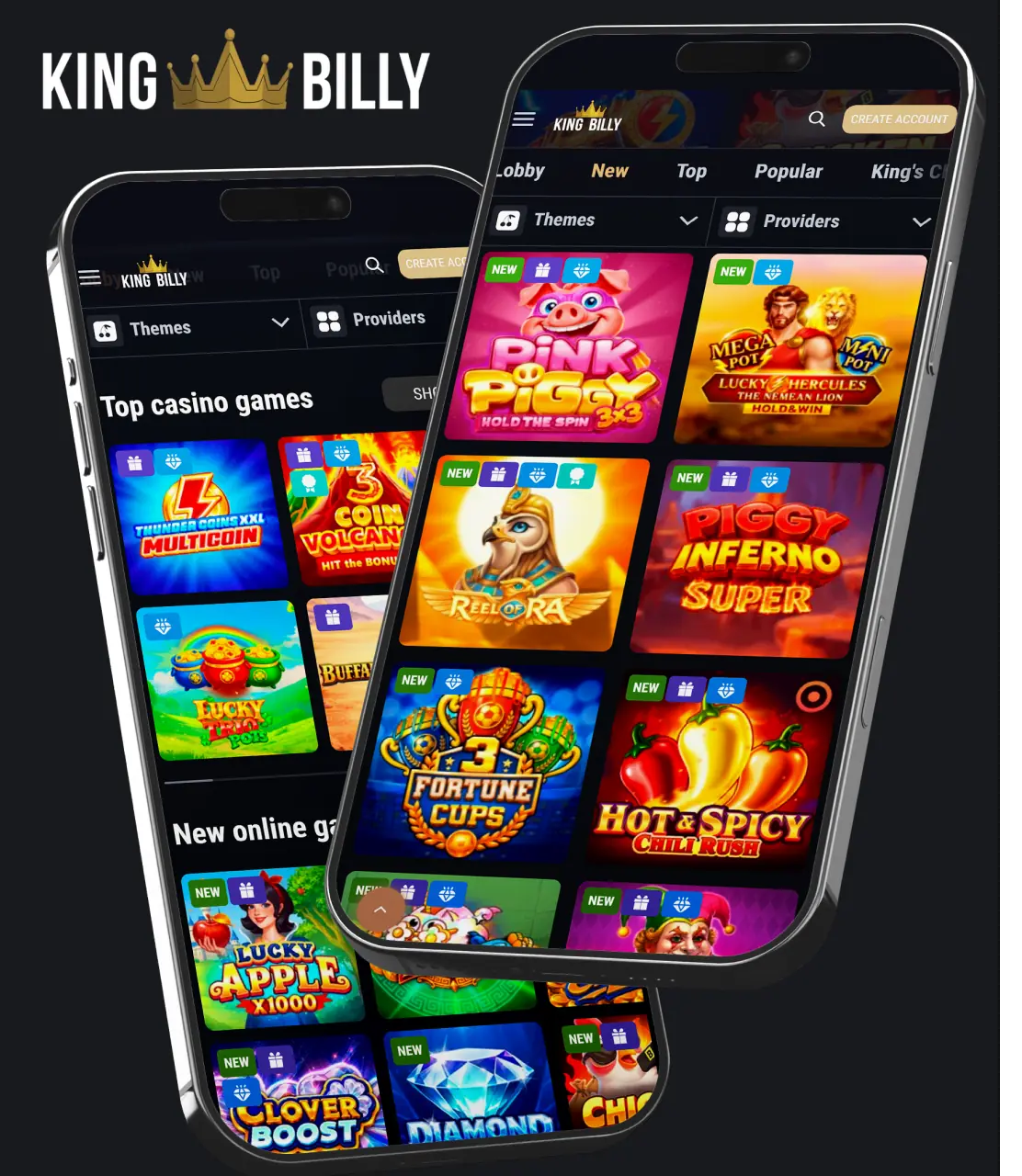King Billy on mobile devices